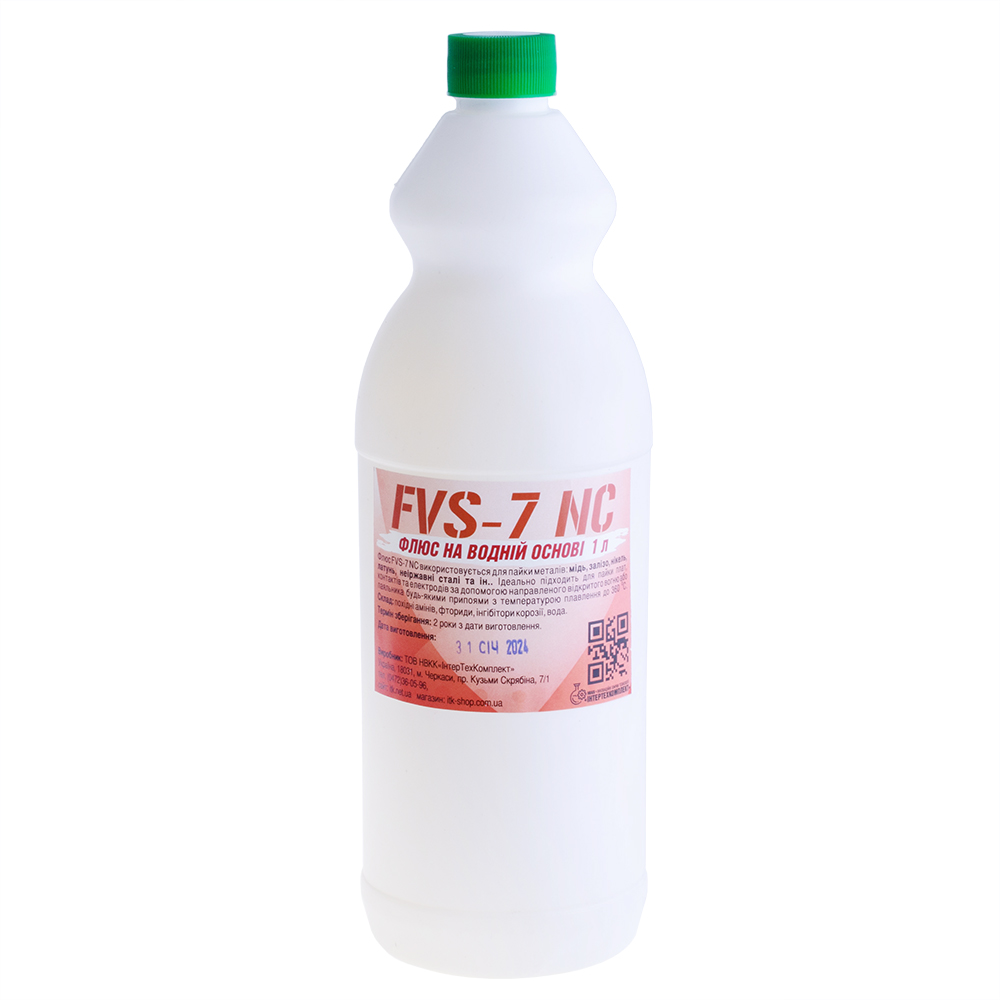 Флюс универсальный безотмывочный, FVS-7 NC (no clean), 1л Флюс универсальный безотмывочный, FVS-7 NC (no clean), 1л