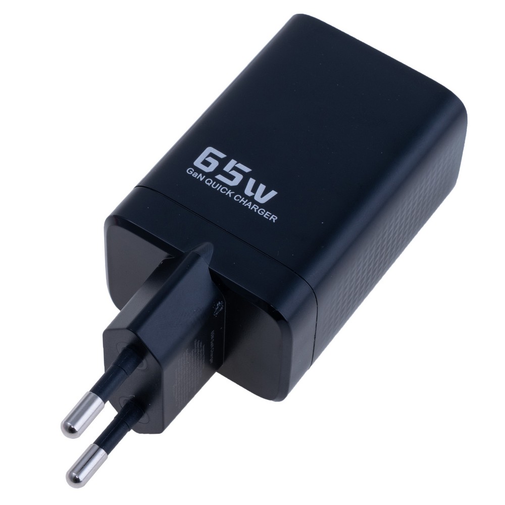 Зарядний пристрій GaN 65W, TCT65W-XR01 Black