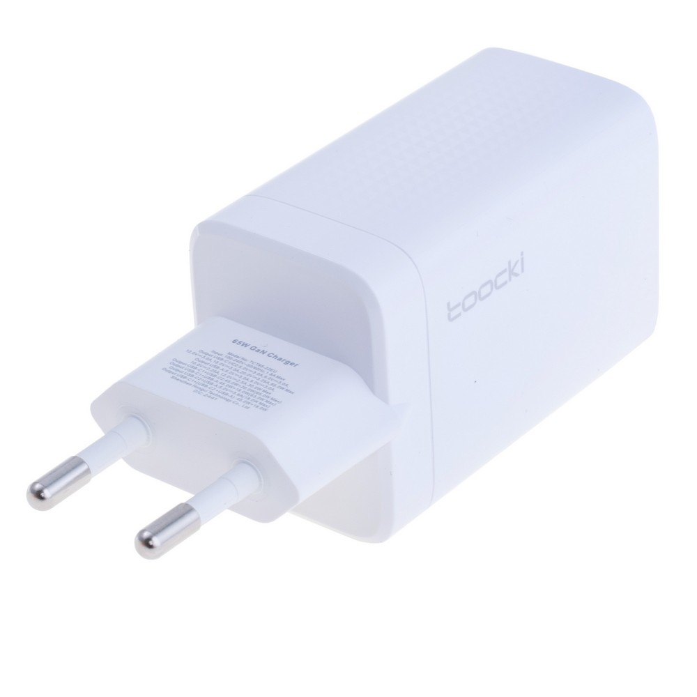 Зарядний пристрій GaN 65W, TCT65W-XR01 White Toocki Зарядний пристрій GaN 65W, TCT65W-XR01 White Toocki