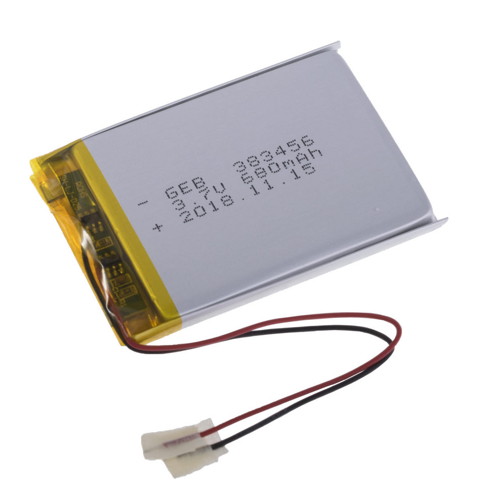 LiPo 680 mAh, 3,7V, 3,8x34x51мм (GEB) аккумулятор литий-полимерный)