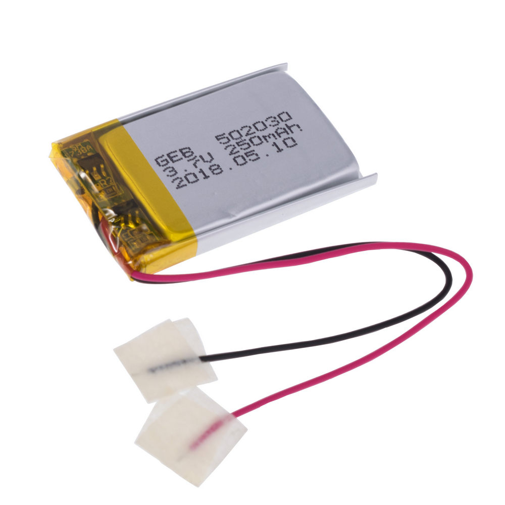 LiPo 250 mAh, 3,7V, 5x20x30мм (GEB) аккумулятор литий-полимерный)