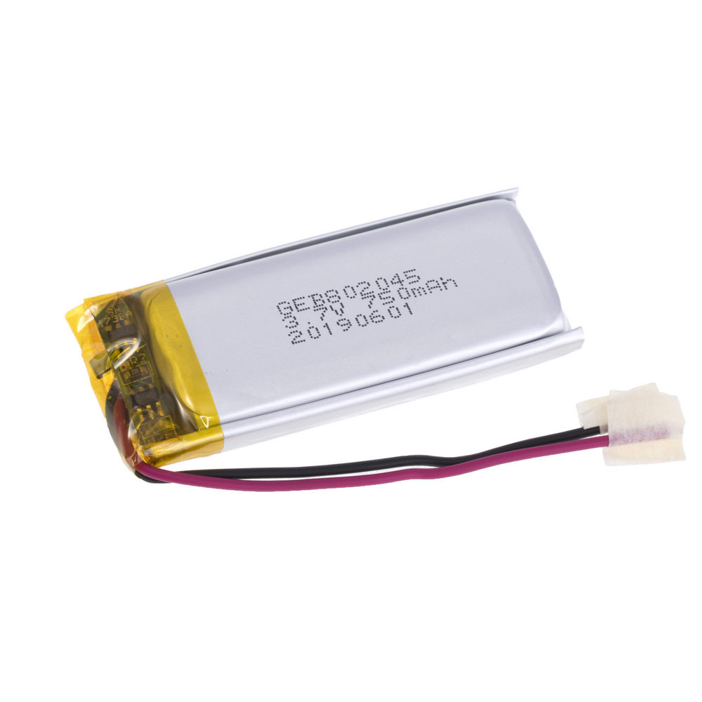 LiPo 750 mAh, 3,7V, 45x20x8мм (GEB) аккумулятор литий-полимерный)