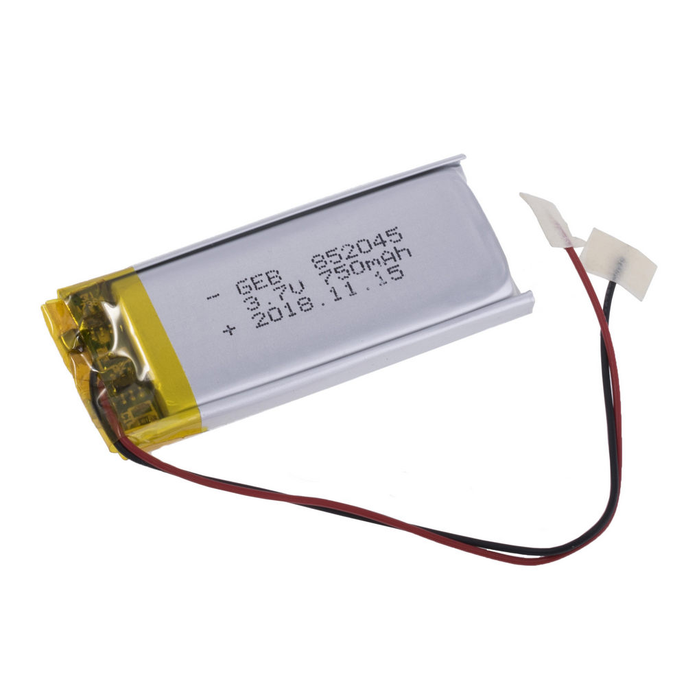 LiPo 750 mAh, 3,7V, 8,5x20x45мм (GEB) аккумулятор литий-полимерный)