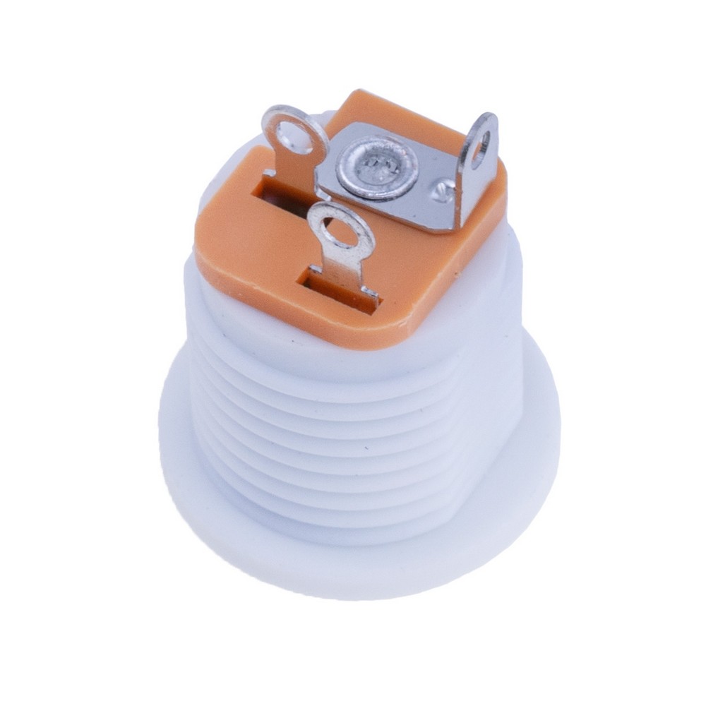 Гніздо живлення біле на корпус 5,5 x2,1, DC-022 White