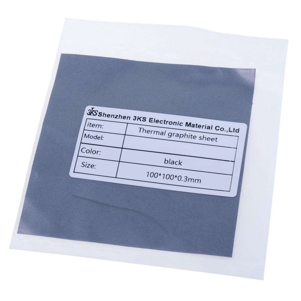 Графітовий лист 100x100x0,3mm, 20w/m.k. 3K-SBP-TR0030 Графітовий лист 100x100x0,3mm, 20w/m.k. 3K-SBP-TR0030