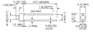 LED 2mm grün 565nm, 60° (GNL-2014GD G-Nor)