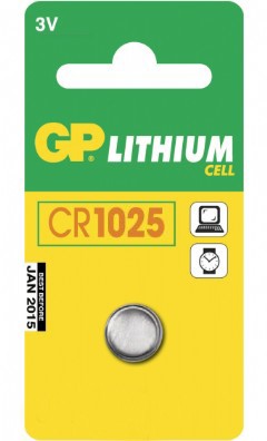 Batt. CR1025 Lithium, 3V, GP, U5