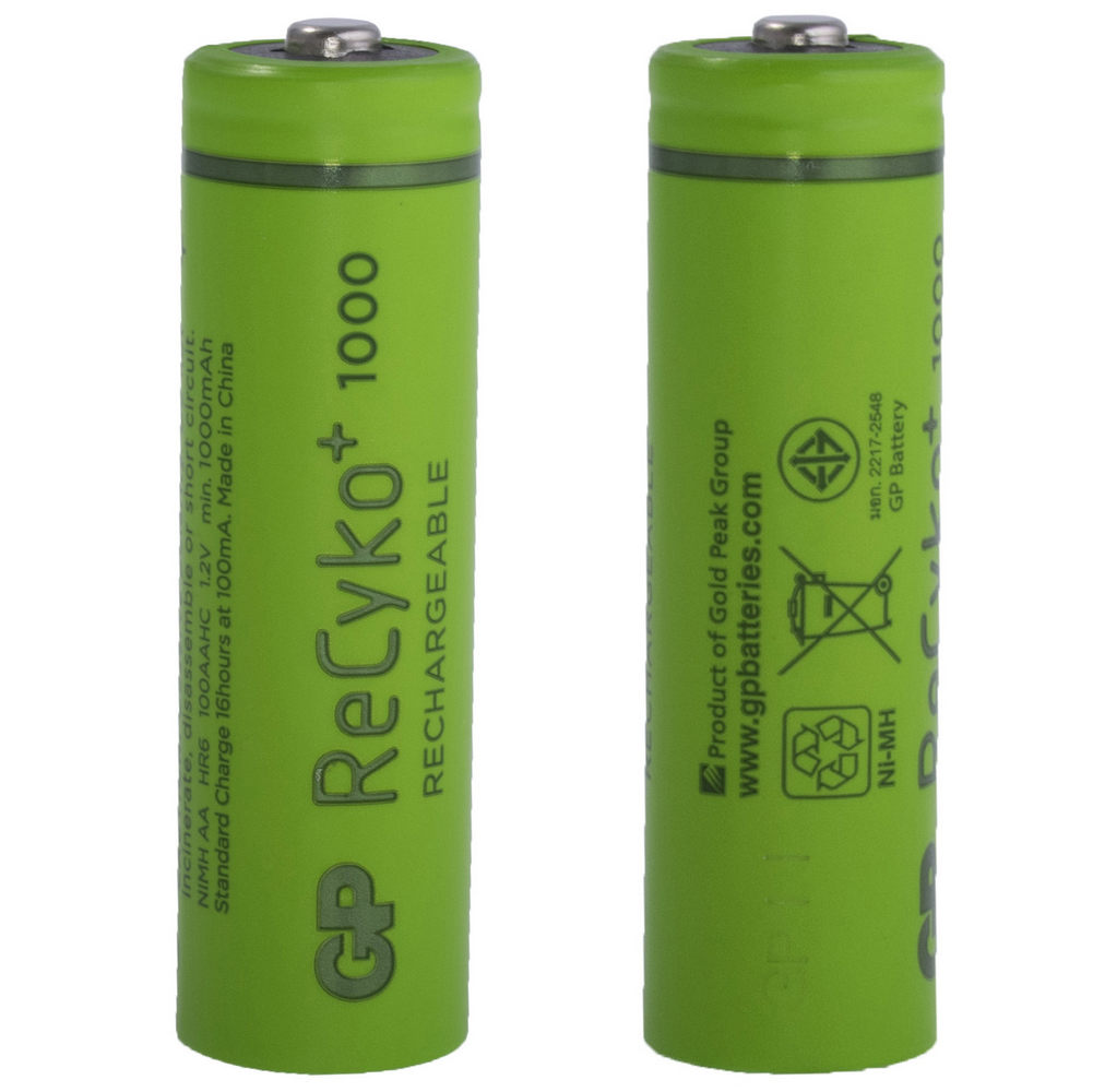 GP100AAHCE-2GBE4 AA NiMH 1000mAh GP ReCyko (аккумулятор никель-металлгидридный) GP100AAHCE-2GBE4 AA NiMH 1000mAh GP ReCyko (аккумулятор никель-металлгидридный)