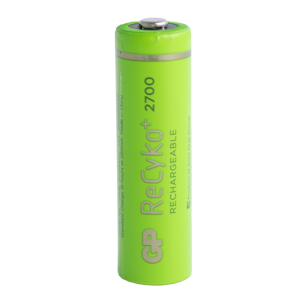 Акумулятор GP AA 1.2V, 2700mAh NiMH ReCyko+ (ACCU-R6/2700REGP) Акумулятор GP AA 1.2V, 2700mAh NiMH ReCyko+ (ACCU-R6/2700REGP)