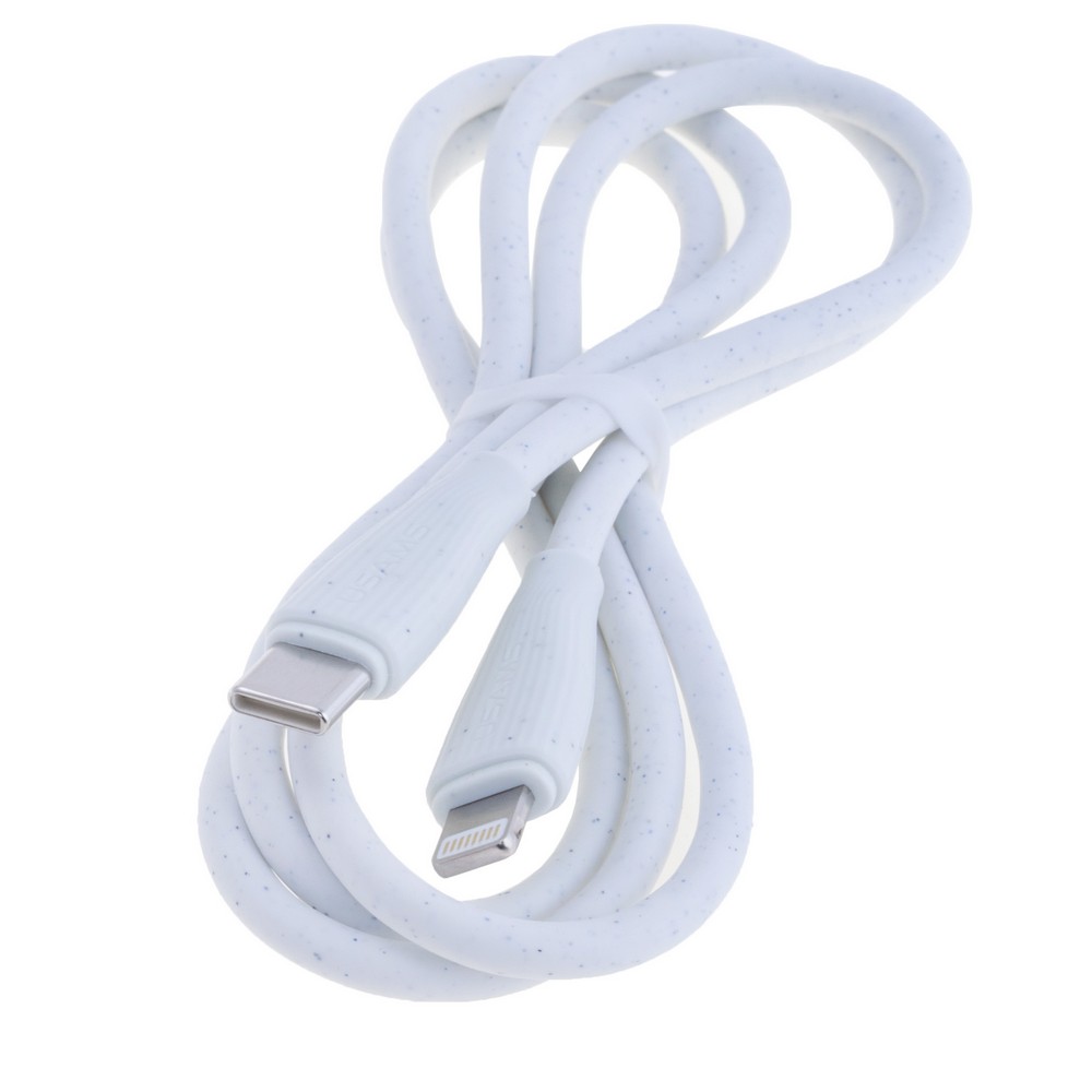 SJ717 Type-C To Lightning 30W Fast Charging Data Cable - Green Series 1M (SJ717USB02 White – USAMS)