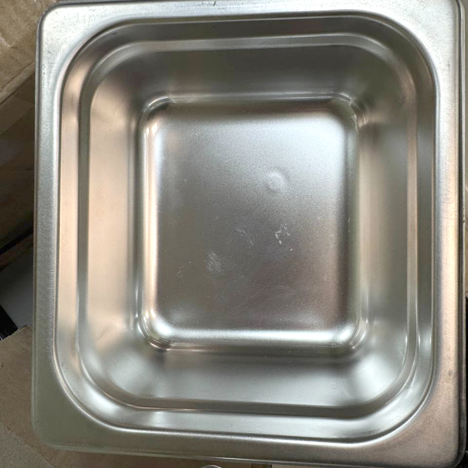 льтразвуковий очищувач-ванна 1,3л 120Вт / 40kHz з підігрівом 150Вт, GS0201 - Granbo. Уцінка: відсутня сітка, легкі сліди корозії.