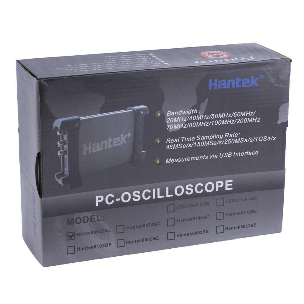 Цифровой осциллограф Hantek 6022BL (2ch + 16logic, 20MHz, 48MSa/s)