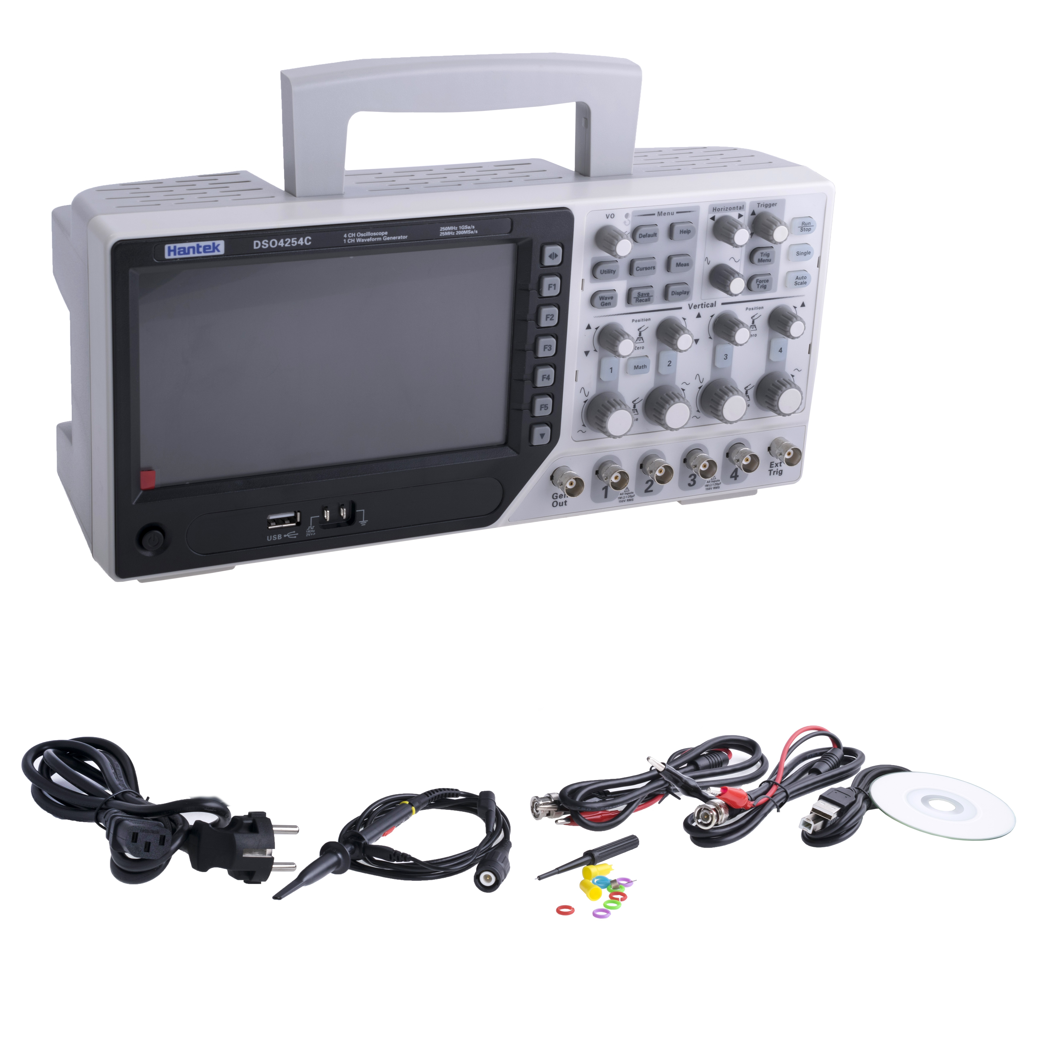 Цифровий Осцилограф Hantek DSO4254C Уцінка Неповна комплектація коробка від іншого осцилографа