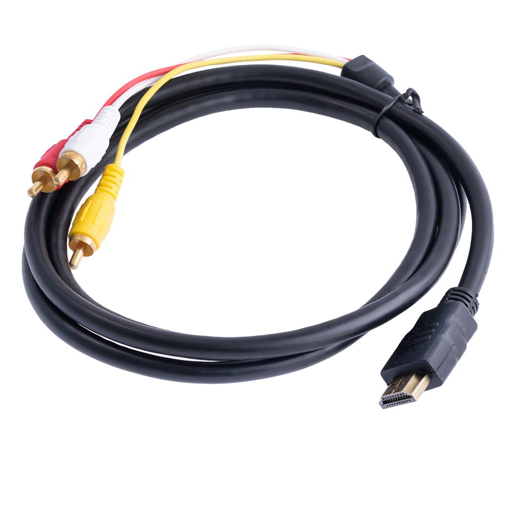 Кабель переходник HDMI "папа" в 3 RCA "папа" 1,5M