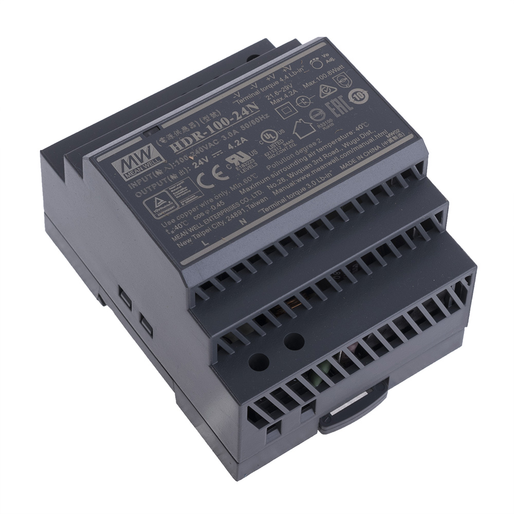 Блок живлення на DIN-рейку 100W 24V HDR-100-24N