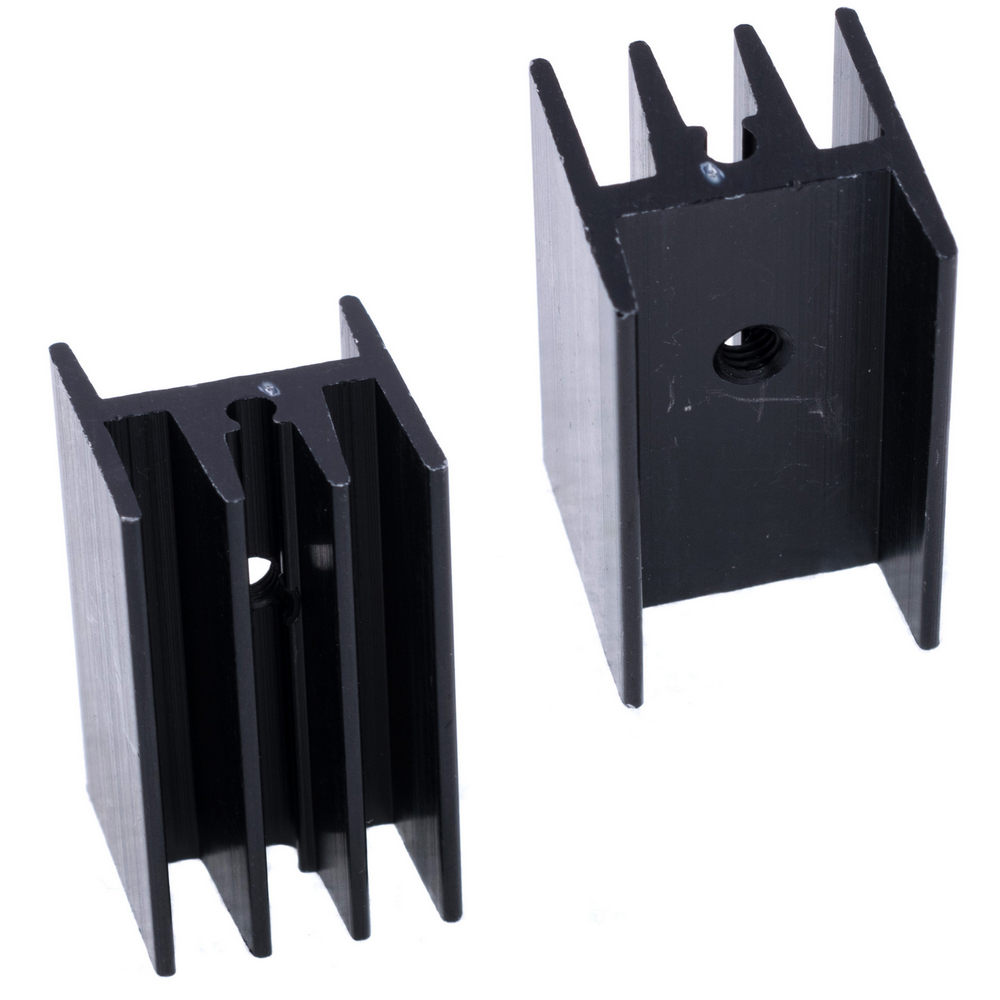 Kühlkörper Strangkühlkörper Alu TO220 schwarz 25x15x17 mm M3 HS-115 Kühlkörper Strangkühlkörper Alu TO220 schwarz 25x15x17 mm M3 HS-115