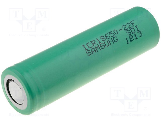 ACCU-18650-2.2S Li-Ion; 18650,MR18650; 3.6V; 2200mAh; 4.4A