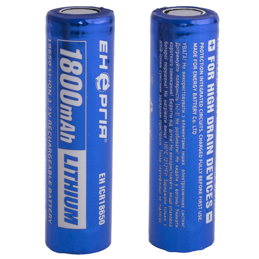 ICR18650 (3.7V,1800mAh) Akku, Energy