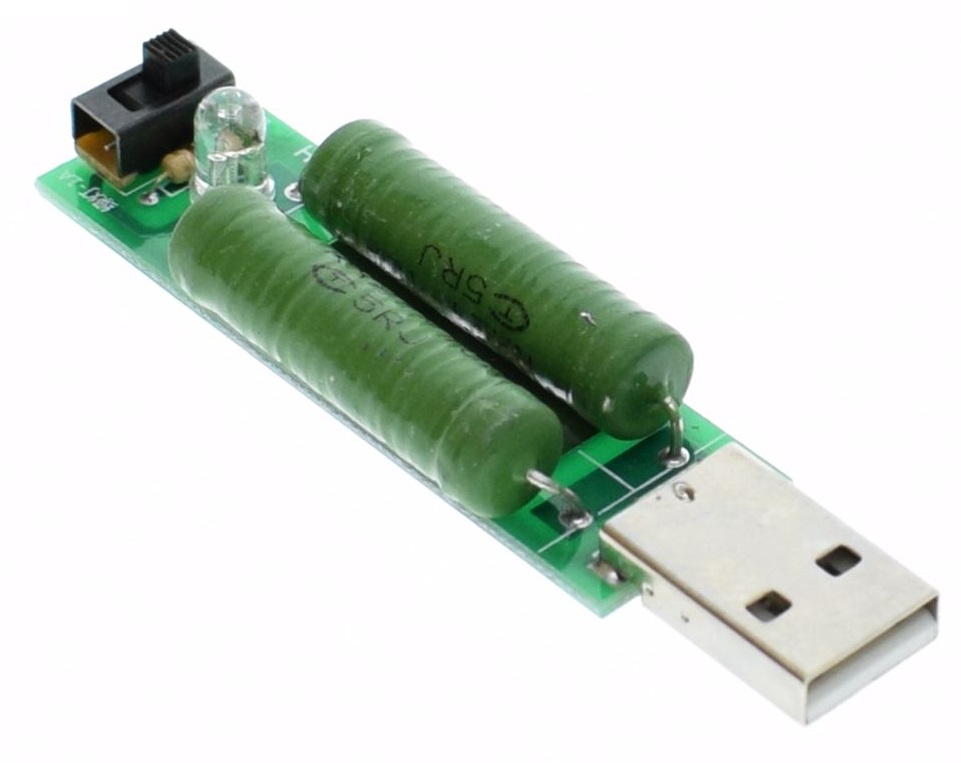 Нагрузочный резистор 1/2 А для USB тестера