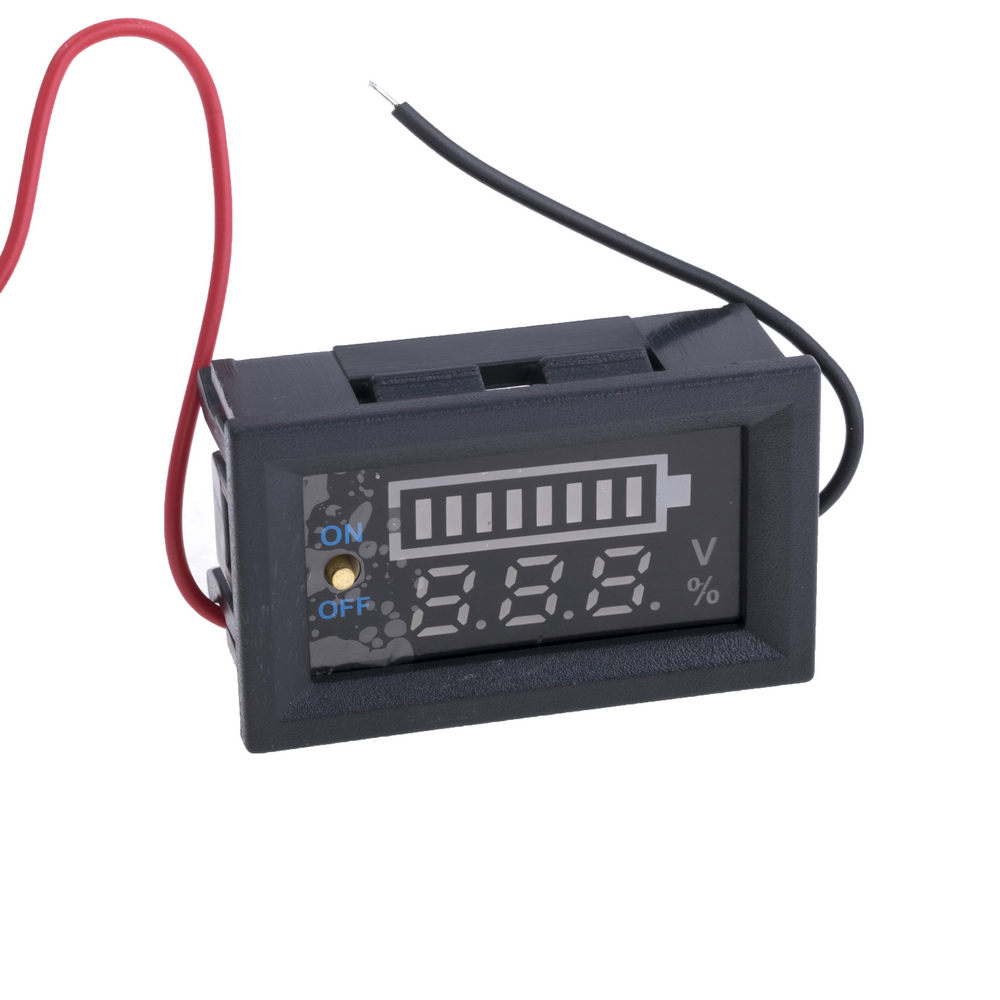 Индикатор заряда аккумулятора с LED-индикатором и вольтметром