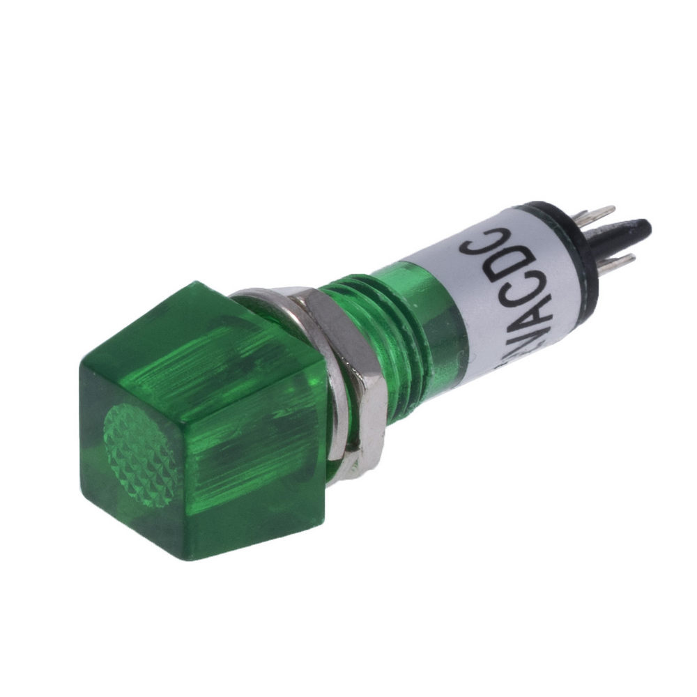 Индикаторная лампа, 12V, зеленая (KLS9-ILS-M10-01A-N2-G) Индикаторная лампа, 12V, зеленая (KLS9-ILS-M10-01A-N2-G)