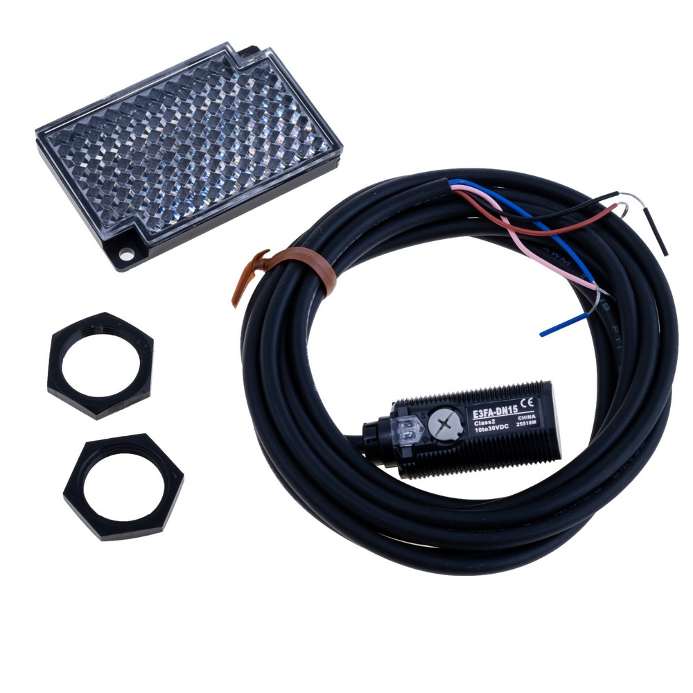 Інфрачервоний  фотоелектричний датчик із рефлектором, E3FA-DN15 and TD-09