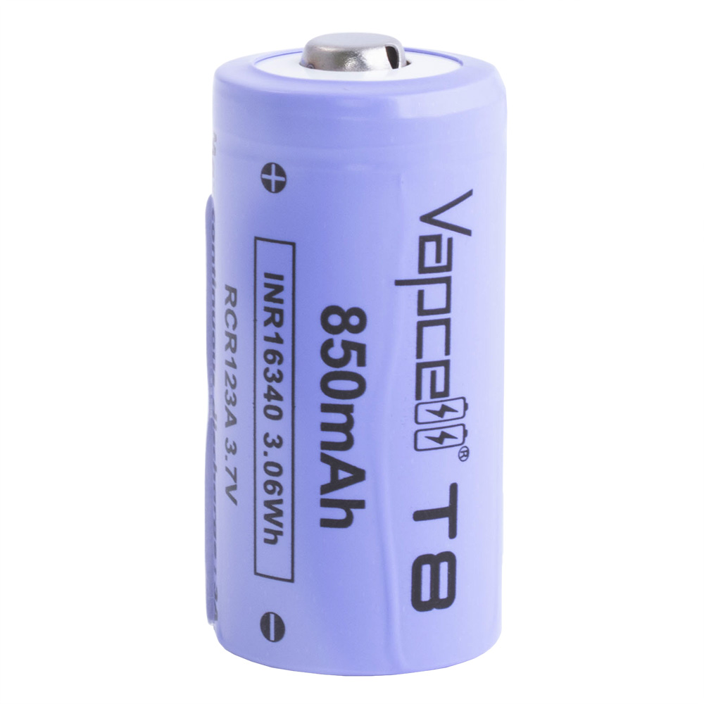 INR16340 (T8, 850mAh 3.7V, Vapcell)