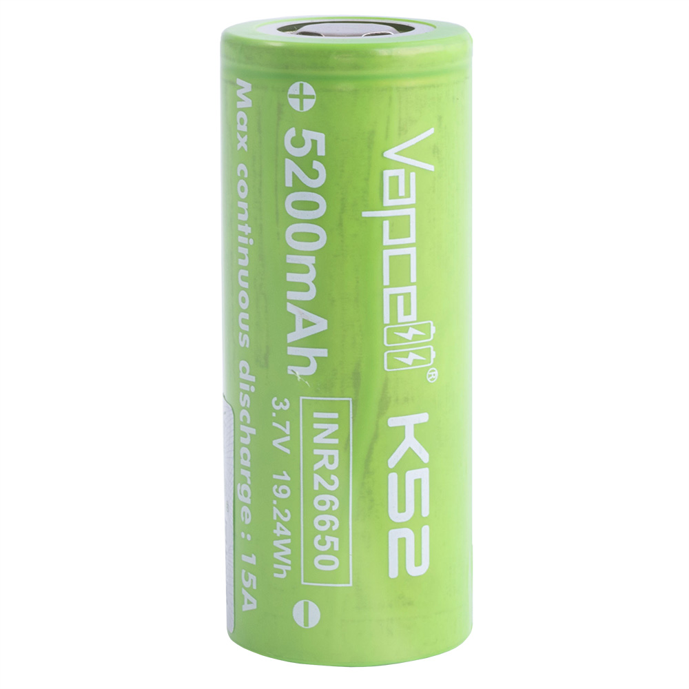 INR26650 (K52, LiIon, 5200mAh 3.7V, Vapcell)