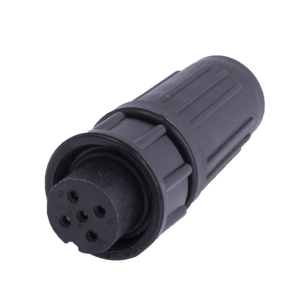 KLS15-249-5F1 (Stecker auf Kabel 5-x Kont., rund Jack, IP67)