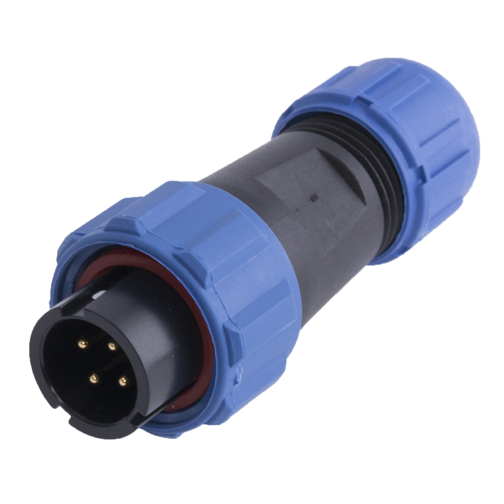 Разъем герметичный IP68. SP13 Вилка- 4pin (L-KLS15-W13A1-04) Разъем герметичный IP68. SP13 Вилка- 4pin (L-KLS15-W13A1-04)