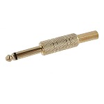 Stecker mono 6,3 позол. (JC-032 vergoldet; für Löten,auf Kabel) Stecker mono 6,3 позол. (JC-032 vergoldet; für Löten,auf Kabel)