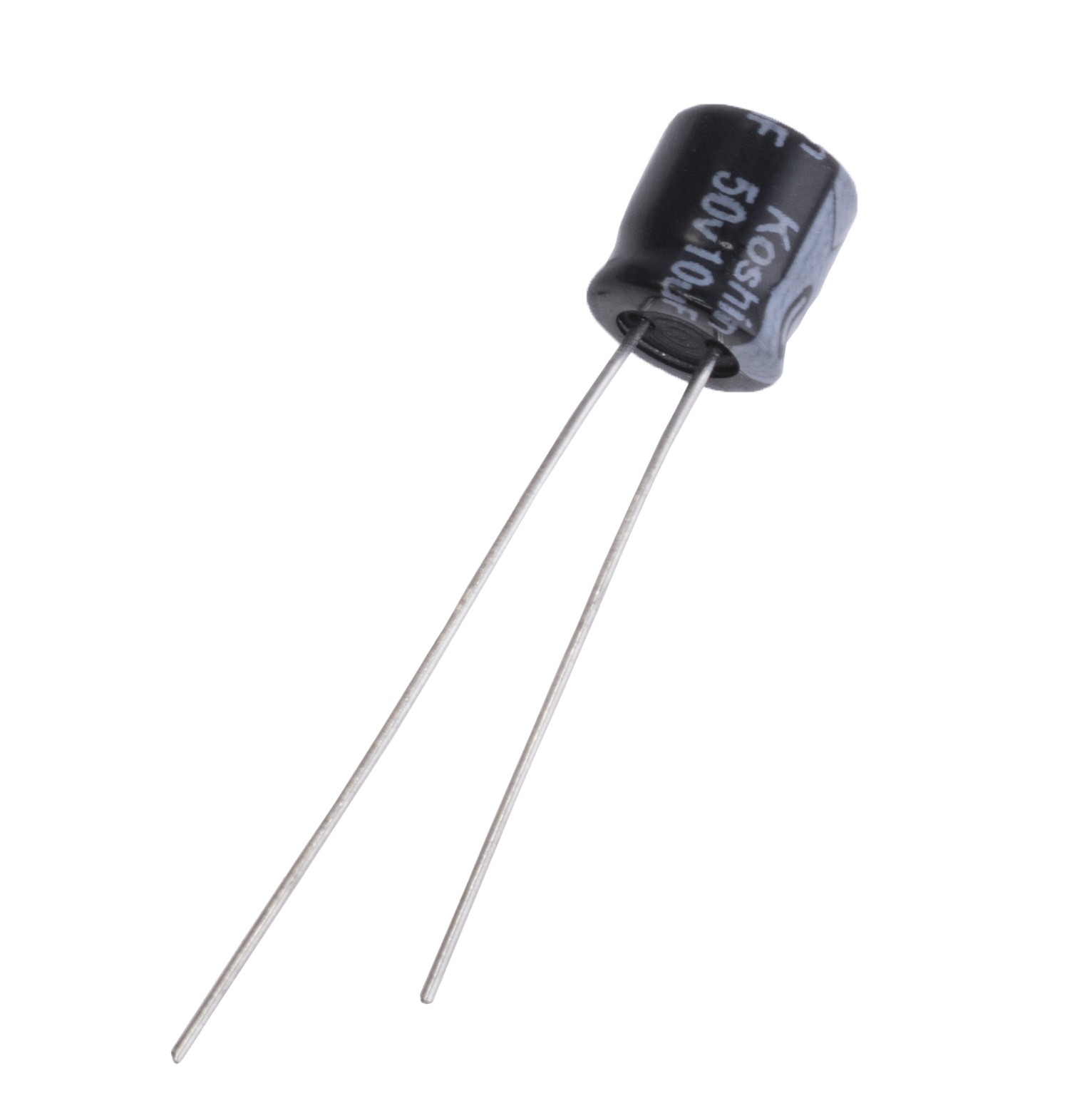 10uF 50V K2A 6,3x7mm (für audio) (K2A-050V100ME070-Koshin) (Elektrolytkondensator)