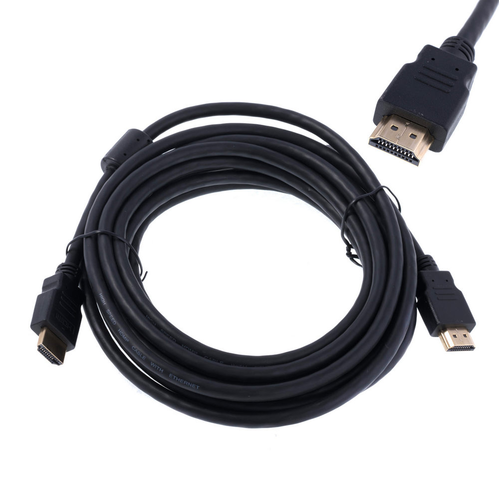 Kabel HDMI 1.4, HDMI Stecker, von beiden Seiten; 5m; schwarz (HDMI.HE040.050) Kabel HDMI 1.4, HDMI Stecker, von beiden Seiten; 5m; schwarz (HDMI.HE040.050)