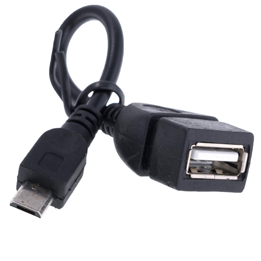 Kabel OTG USB 2.0 AF – Micro USB Typ B 0.1 m Kabel OTG USB 2.0 AF – Micro USB Typ B 0.1 m