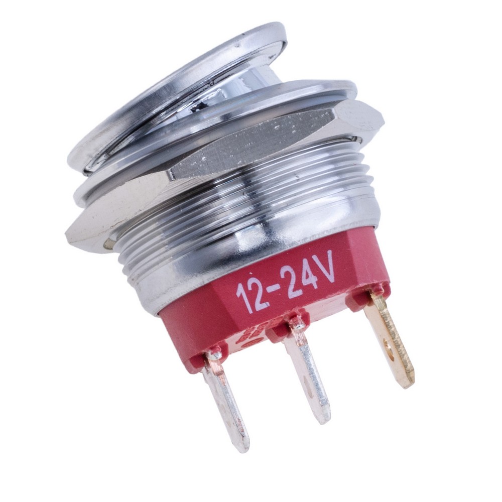 Перемикач, KCD2-201NM 12V green Led