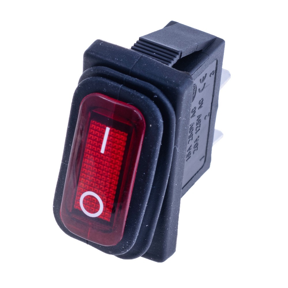 Перемикач KCD3-101W red