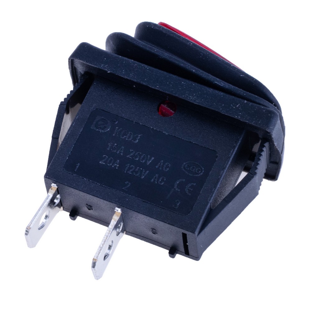 Перемикач KCD3-101W red