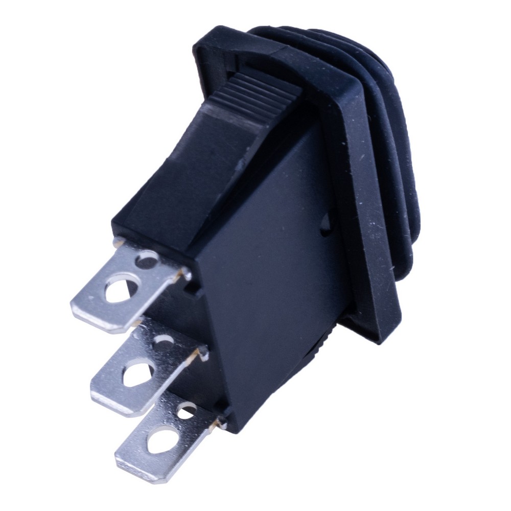 Перемикач KCD3-103W black cap