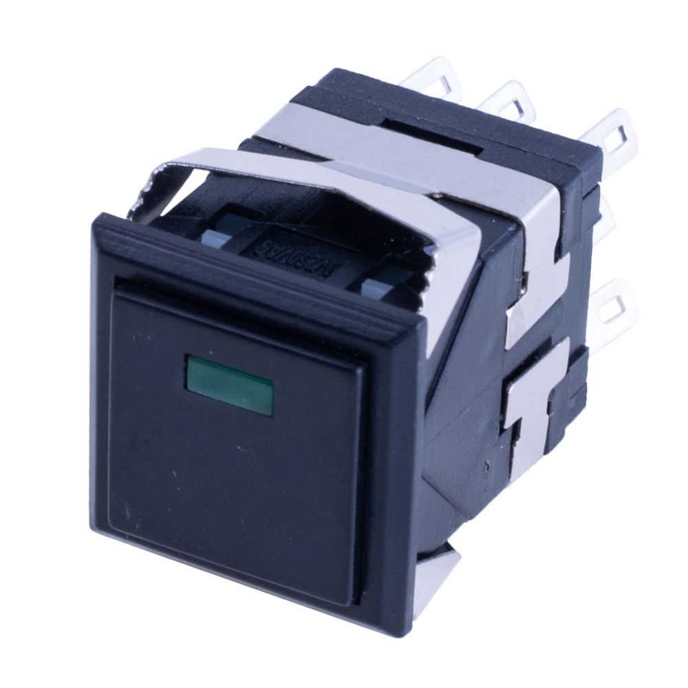 Кнопка KD2-21 Black Button with Green Lamp Кнопка KD2-21 Black Button with Green Lamp