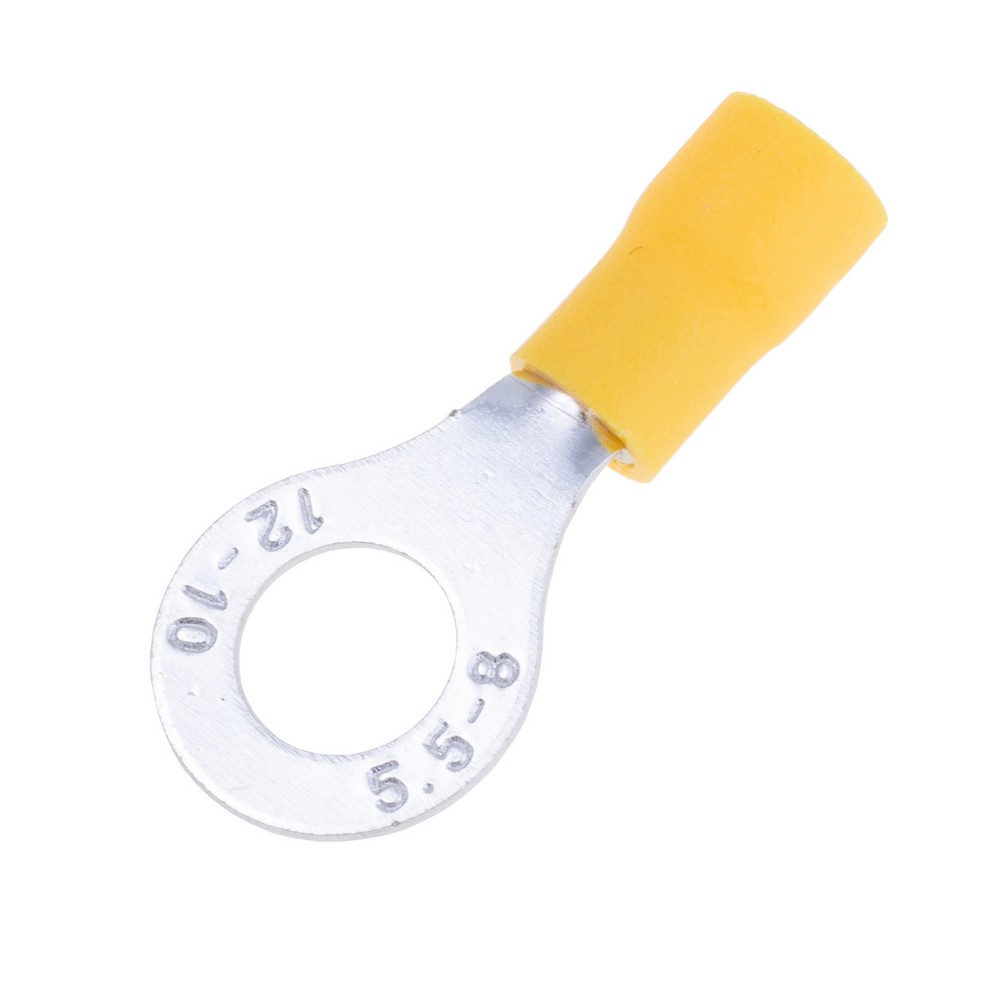 Kabel- Kabelschuh Ring- isoliert, verzinnt Kupfer für Draht 4...6 mm², M8, RV5.5-8