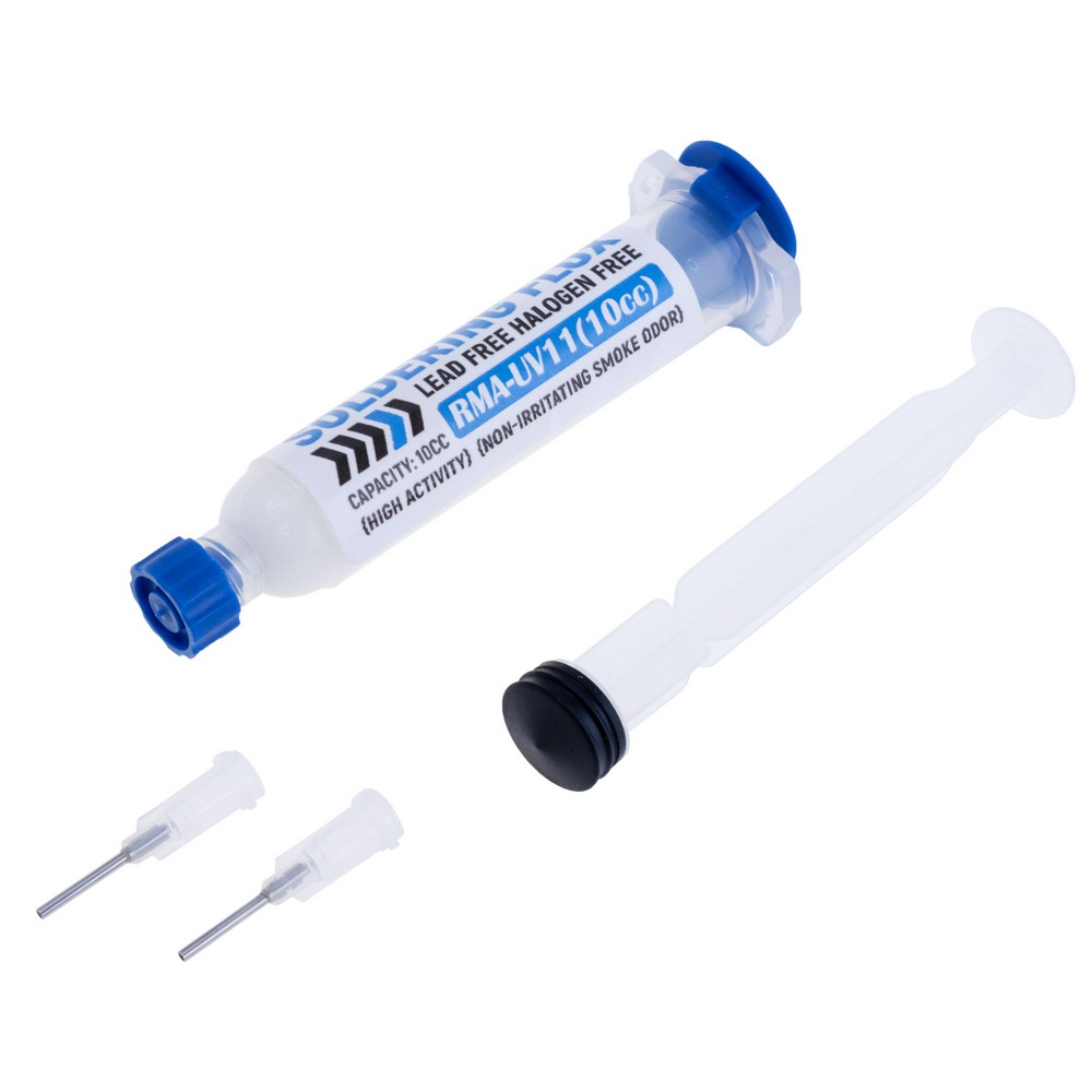 Флюс-гель KINGMAX RMA-UV11+ поршень+ насадки, 10ml Флюс-гель KINGMAX RMA-UV11+ поршень+ насадки, 10ml