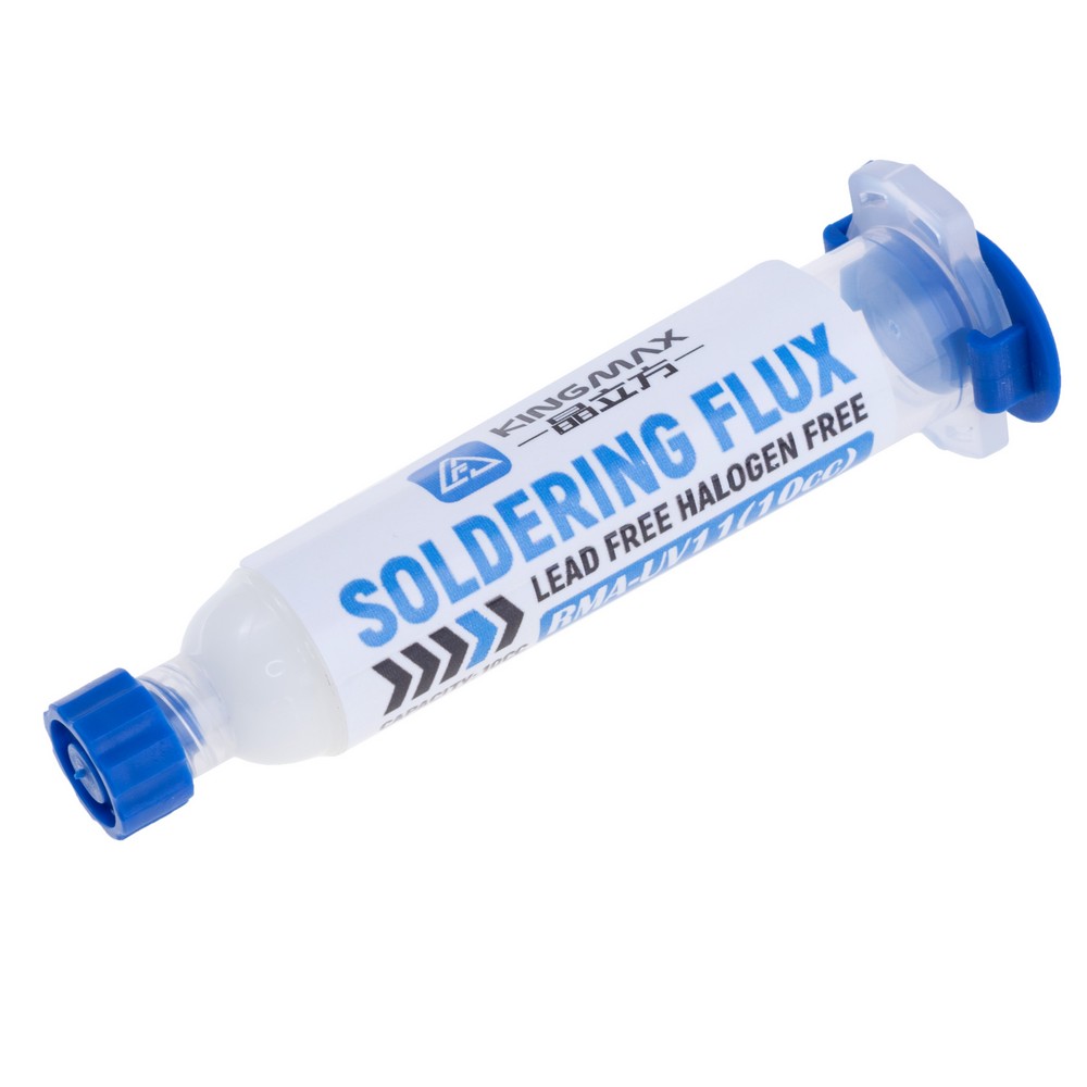 Флюс-гель KINGMAX RMA-UV11+ поршень+ насадки, 10ml Флюс-гель KINGMAX RMA-UV11+ поршень+ насадки, 10ml