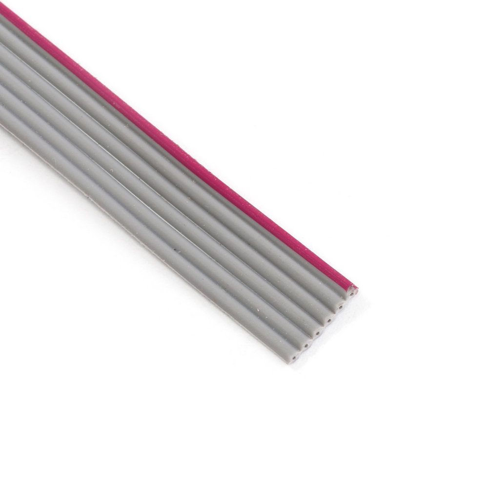 Flachbandkabel, 6-polig, Abstand 1,27mm (fur IDC-06), KLS17-127-FC-06-1)