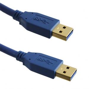 Kabel USBA-plug - USBA-plug, USB 3.0, Lange 1,2m (KLS17-UCP-01-1.2M-L)