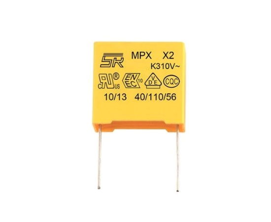 MPX 470nF 310V K(+/-10%), P=22,5mm, 10x19x26,5mm (KMKP470/310k22.5-SR) (конденсатор пленочный)