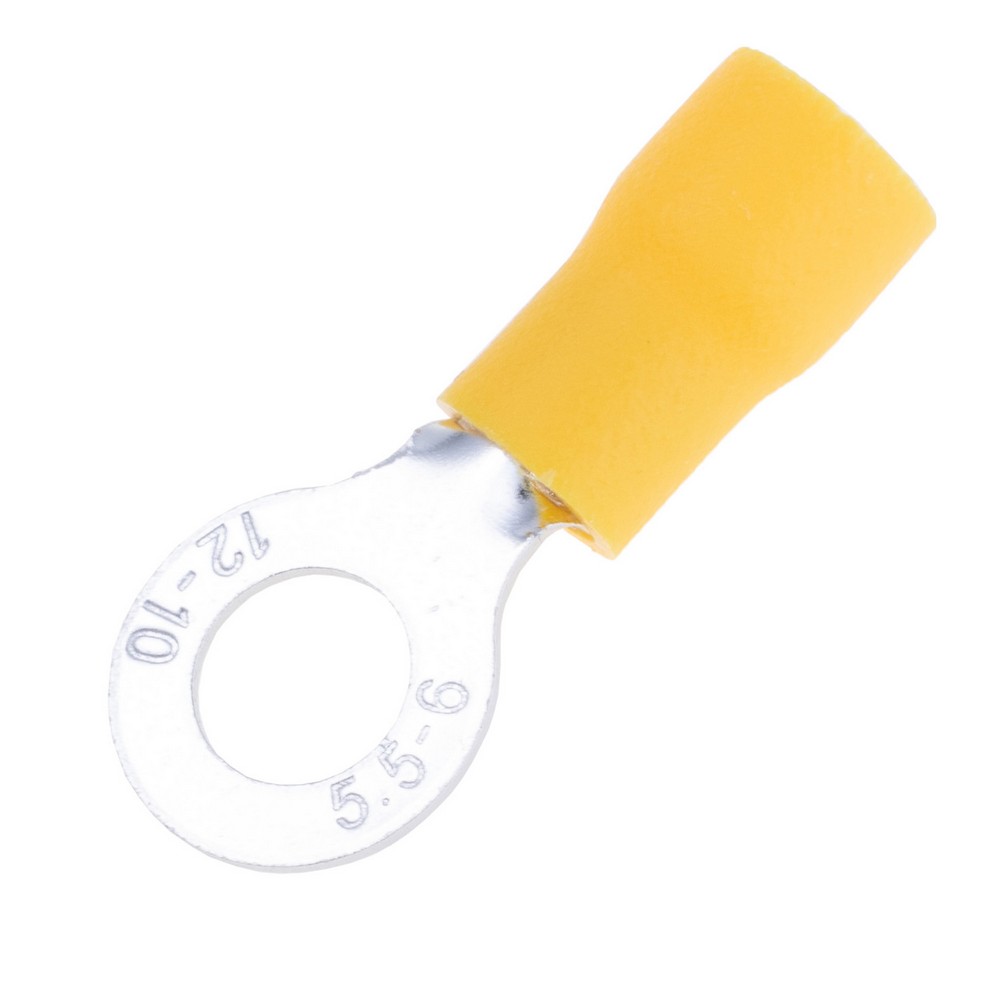 Kabel- Kabelschuh Ring- isoliert, verzinnt Kupfer für Draht 4...6 mm², M6, RV5.5-6