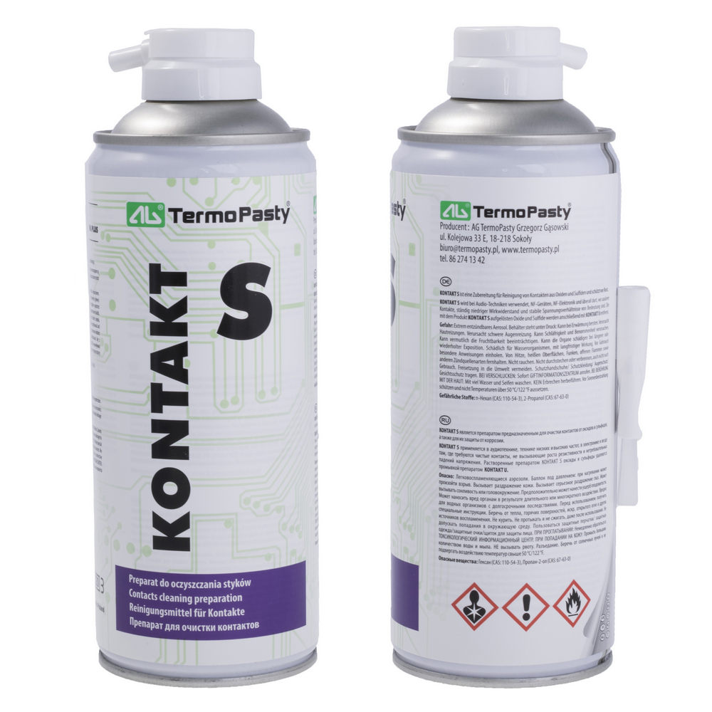 Kontaktspray 8 x 400 ml Kontaktreiniger für Elektronik