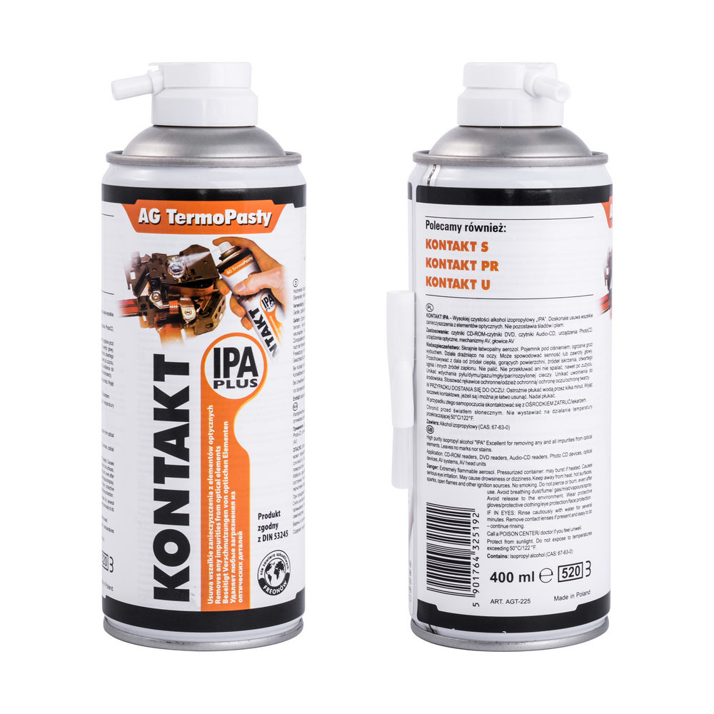 Kontakt IPA Plus Spray 400ml Isopropanol Entfetter Elektronik Reiniger m. Bürste