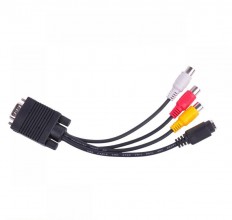 Kabel SteckerVGA / гн.S-VIDEO+ 3x гн. RCA (KPO3885) Kabel SteckerVGA / гн.S-VIDEO+ 3x гн. RCA (KPO3885)
