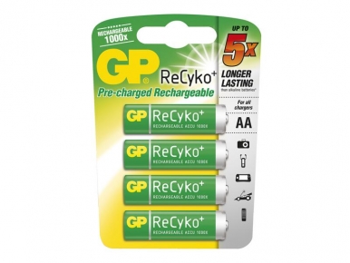 Recyko 210AAHC 2100mAh, NiMH, R6 (AA), GP, UC2 (Akku NiMH) Recyko 210AAHC 2100mAh, NiMH, R6 (AA), GP, UC2 (Akku NiMH)